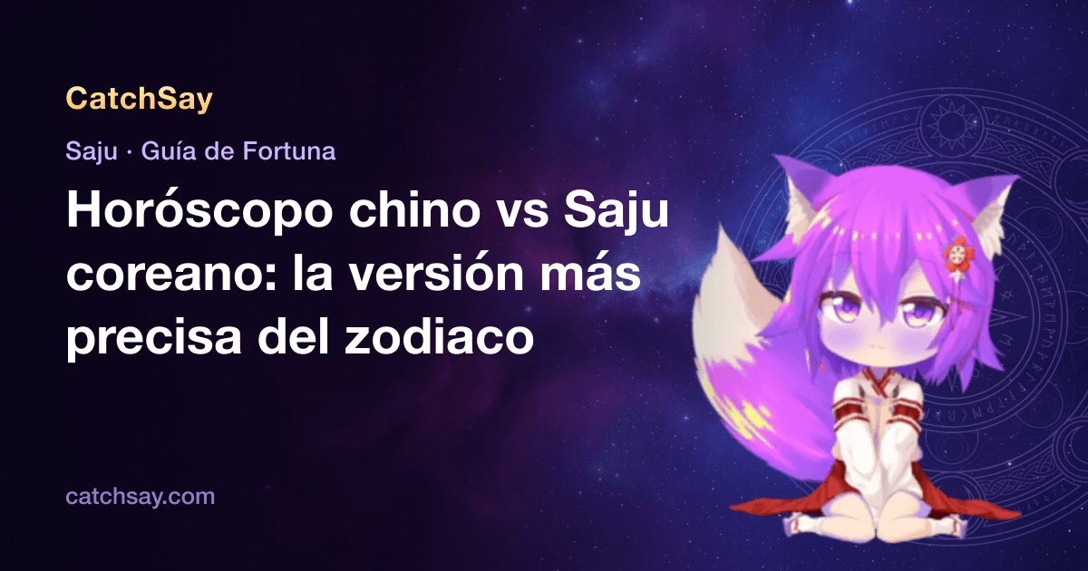 Horóscopo chino vs Saju coreano: la versión más precisa del zodiaco