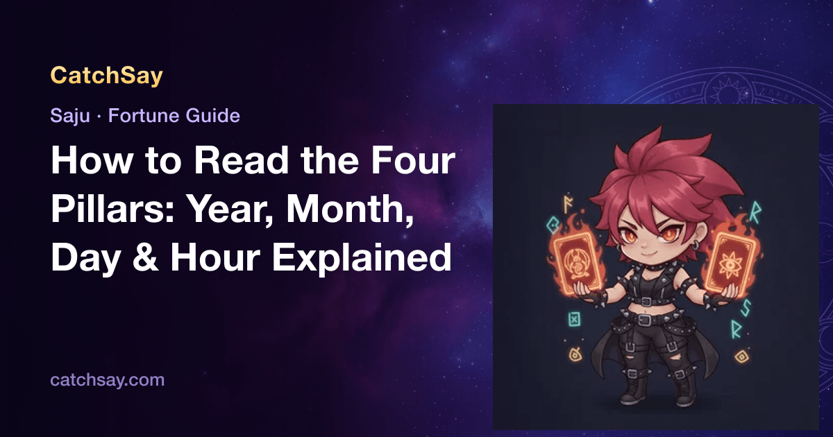 How to Read the Four Pillars: Year, Month, Day & Hour Explained