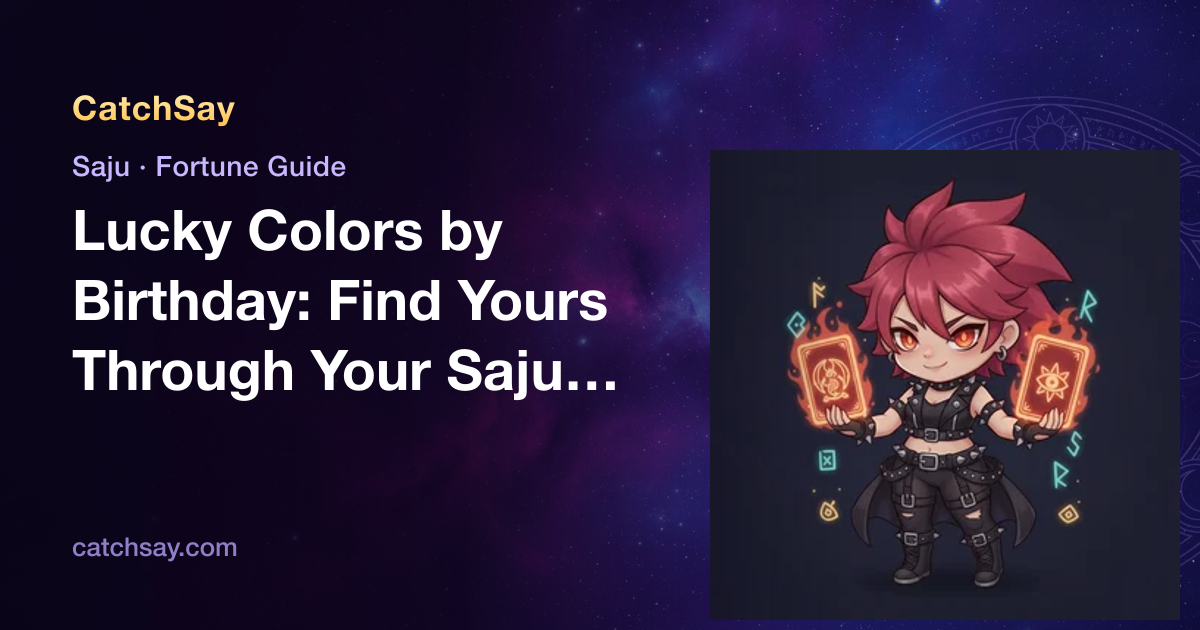 Lucky Colors by Birthday: Find Yours Through Your Saju Element