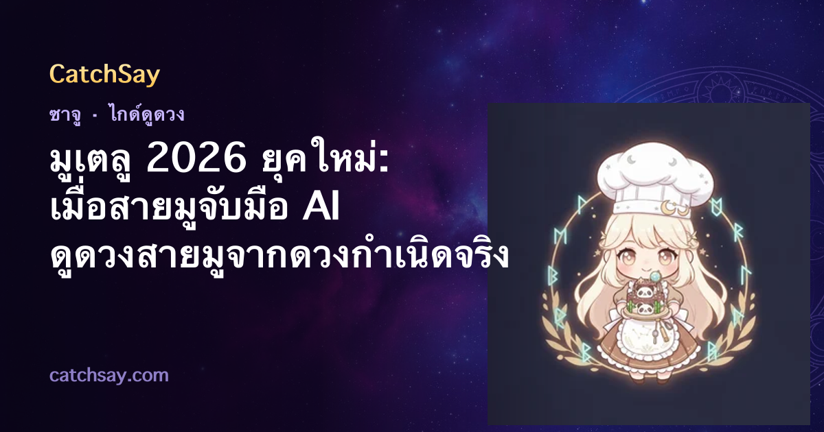 มูเตลู 2026 ยุคใหม่: เมื่อสายมูจับมือ AI ดูดวงสายมูจากดวงกำเนิดจริง