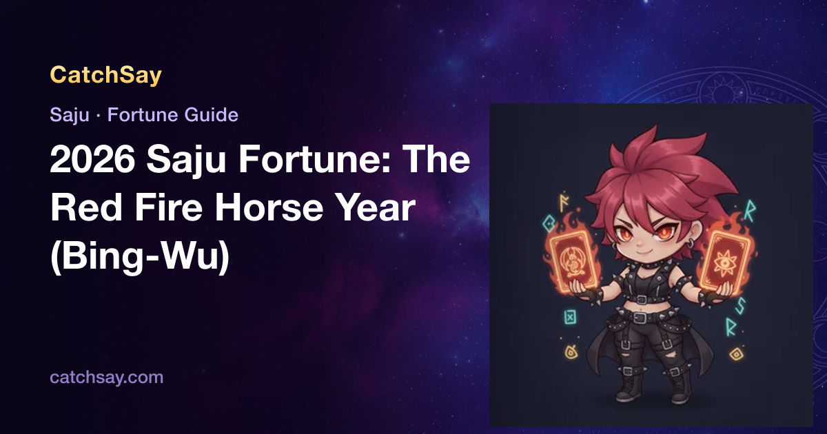 2026 Saju Fortune: The Red Fire Horse Year (Bing-Wu)