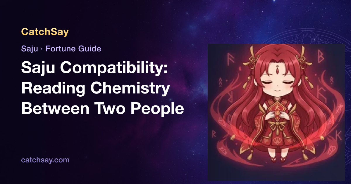 Saju Compatibility: Reading Chemistry Between Two People